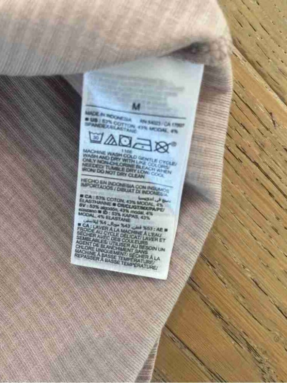 Old Navy Sweetheart Square Neck Shirt women size medium Nude Peach Ribbed - Picture 4 of 5